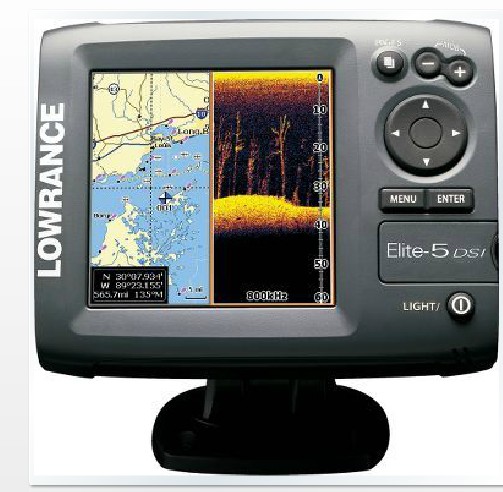 Lawrence Elite-5 DSI fish probe with GPS