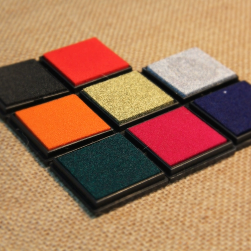 Милая чернильная подушечка, многоцветный фотоальбом, простой и элегантный дизайн, 4x, 4см, быстрое высыхание, DIY