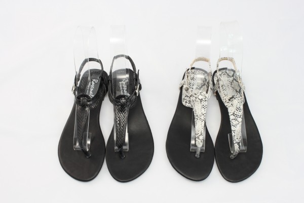 TWSHOES?韩版潮个性蛇纹T字平底夹脚凉鞋【K162B台湾官网直邮进口