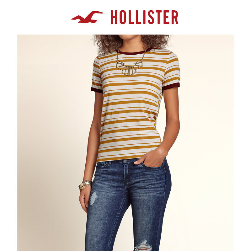 Hollister 条纹宝贝 T 恤 女 105122