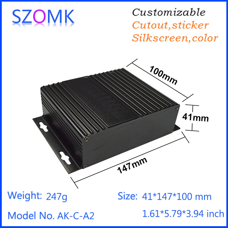 Aokom 41*147*100 A2 rail box aluminum extrusion material shell aluminum alloy shell processing customization