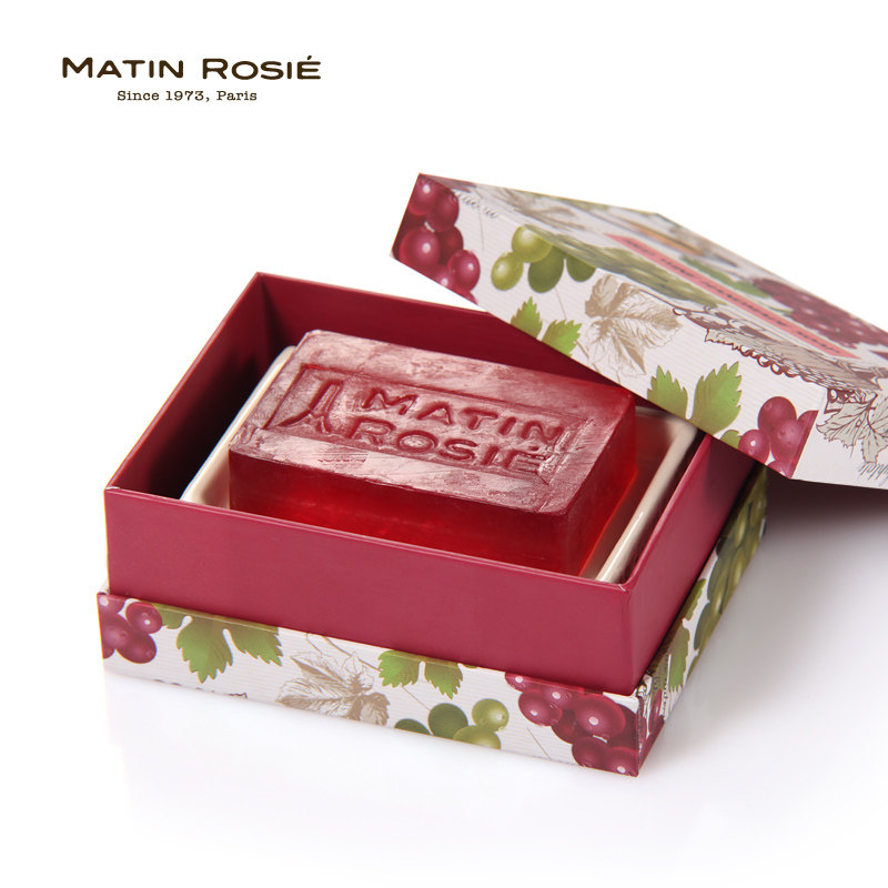 玛汀露丝 法国进口红酒手工皂 男女士美白嫩肤洁面洗脸香皂 保湿