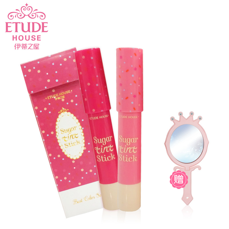 ETUDE HOUSE伊蒂之屋 染唇棒2只装口红护唇膏染唇液 持久滋润保湿