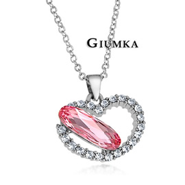 台湾官网直邮进口【GIUMKA】白K饰－甜心宝贝项炼 采用施华洛世奇