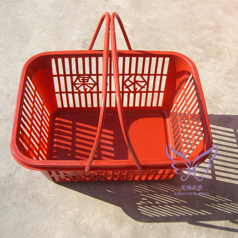 Manufacturer special price square Yang Mei basket Strawberry Basket Carry-water Fruit Basket 4 Catty plastic basket Orchard to take off the basket
