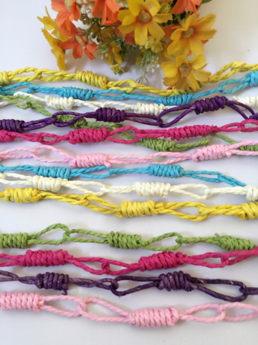 Kindergarten decoration decoration layout material classroom children's room window curtain partition pendant paper rope decoration