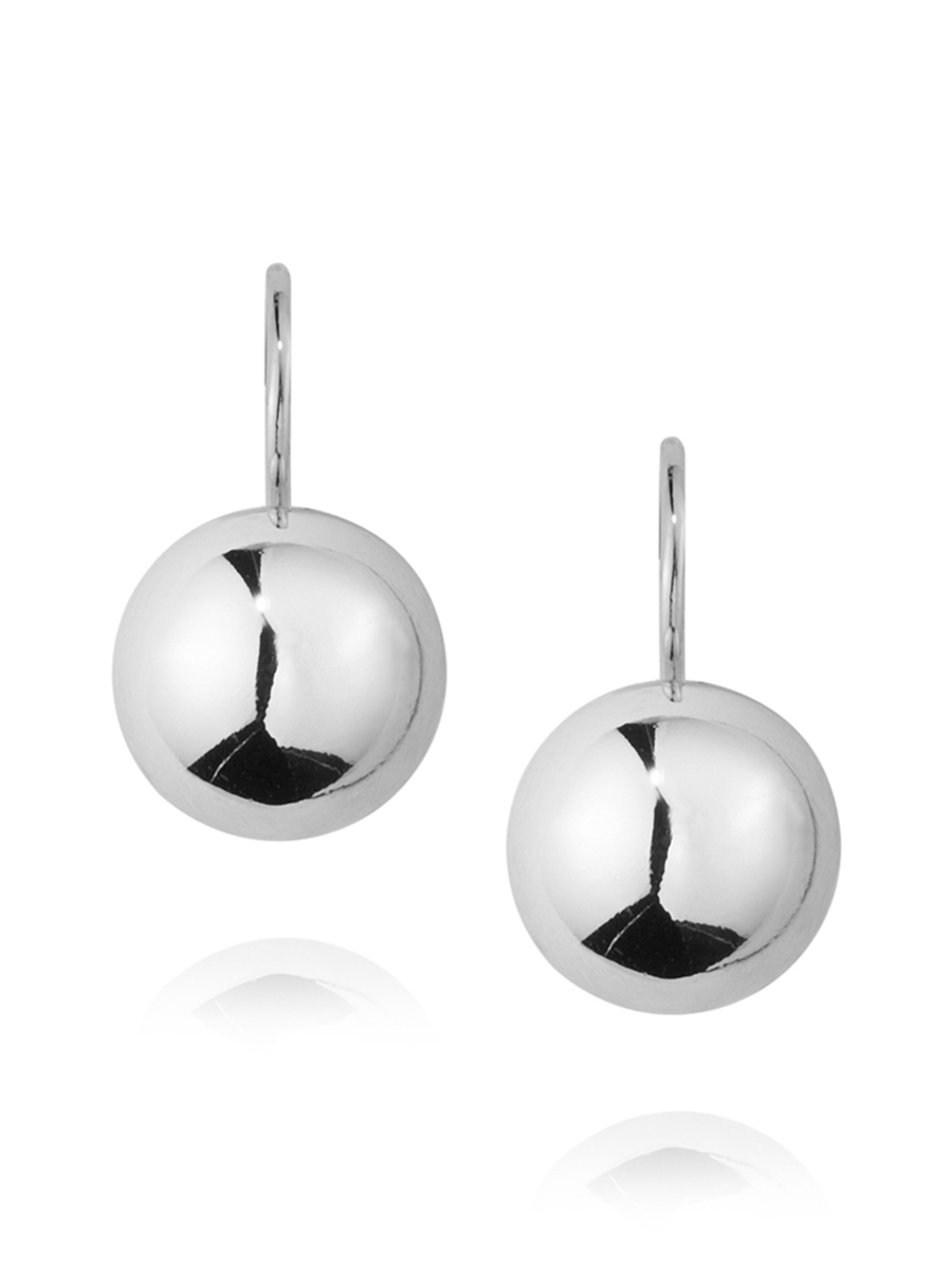 DYRBERG/KERN 银色流行系列曲线耳环