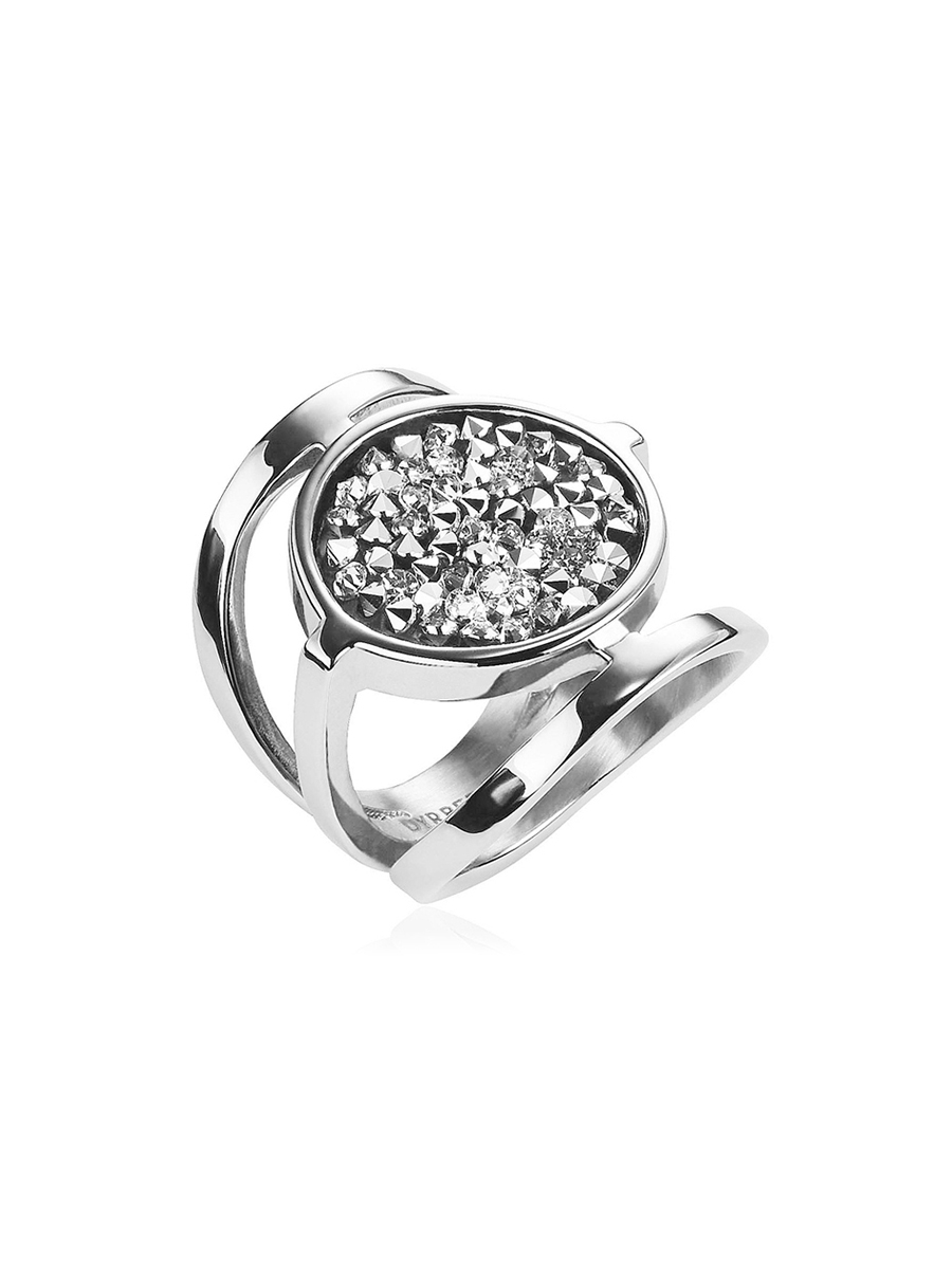 DYRBERG/KERN 银色冰岩系列闪钻戒指