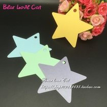 Little Star Bookmark diy greeting card film children learning label card blessing wishing card creative message card 50