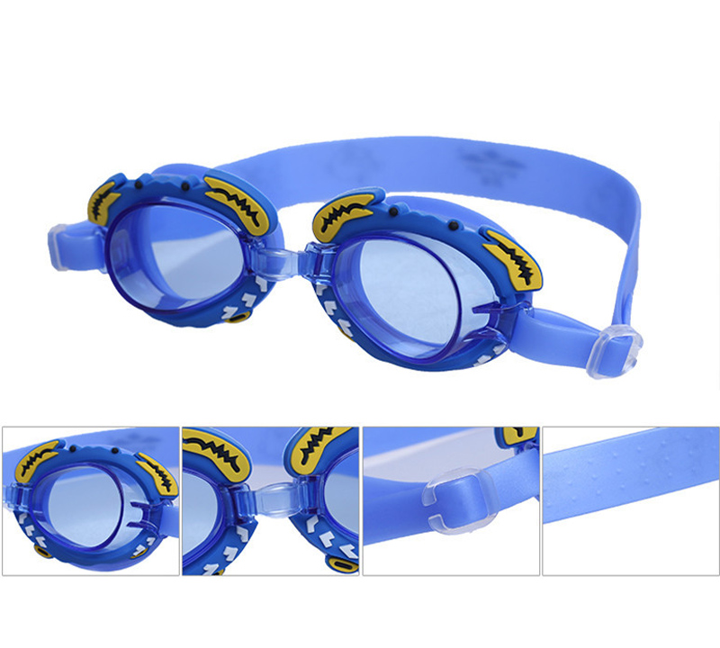 Men's and women's children's goggles waterproof fog high quality cute cartoon crab comfortable sealed goggles universal flat light