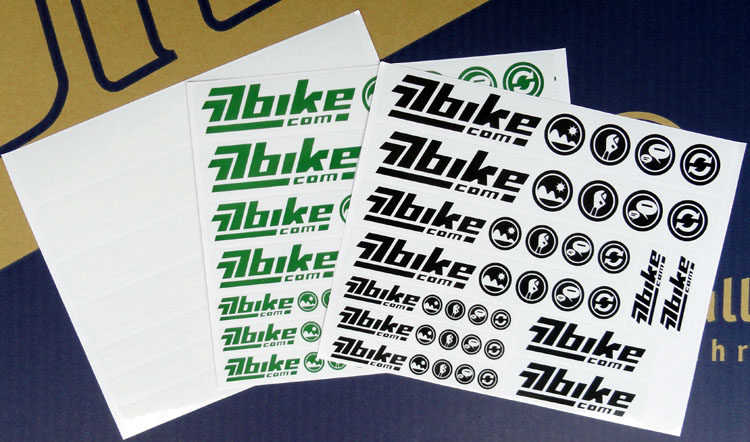 77bike Custom Bicycle stickers Car Stickers Transparent PVC Import adhesive Black white green