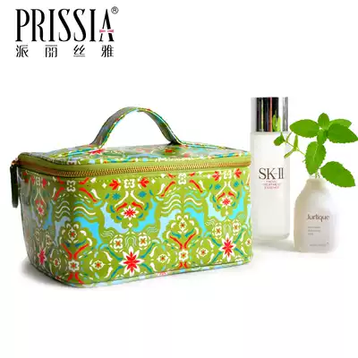 Parisya French retro style makeup bag large capacity professional portable makeup box portable storage bag