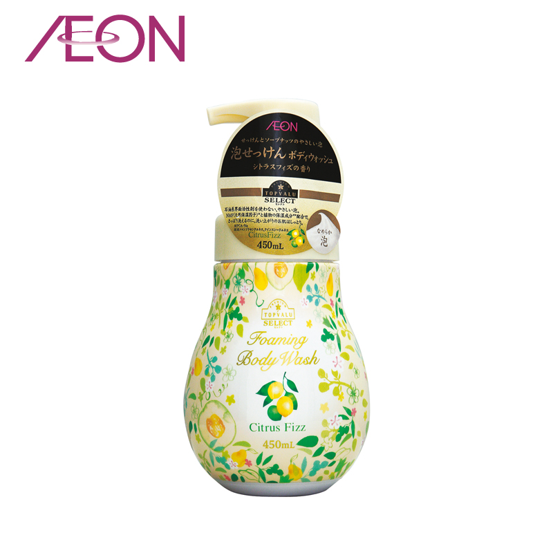 【AEON】日本TOPVALU SELECT 泡沫沐浴乳　柑橘香 450ml
