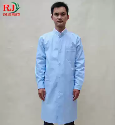 New doctor clothes long-sleeved autumn and winter men's and women's nurse clothes plus fat white coat food factory hygiene overalls