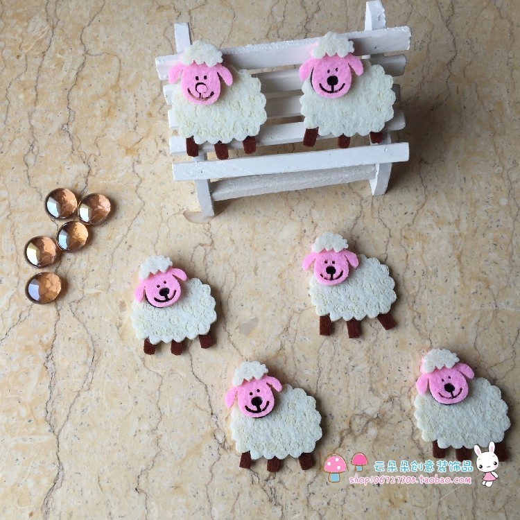 Kindergarten decoration Primary school classroom children's room wall environment materials supplies non-woven sheep decals wall stickers