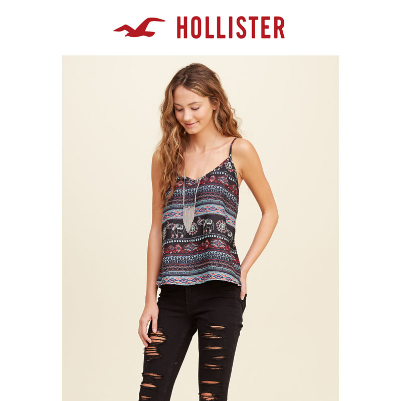 Hollister 层叠休闲吊带衫 女 107582