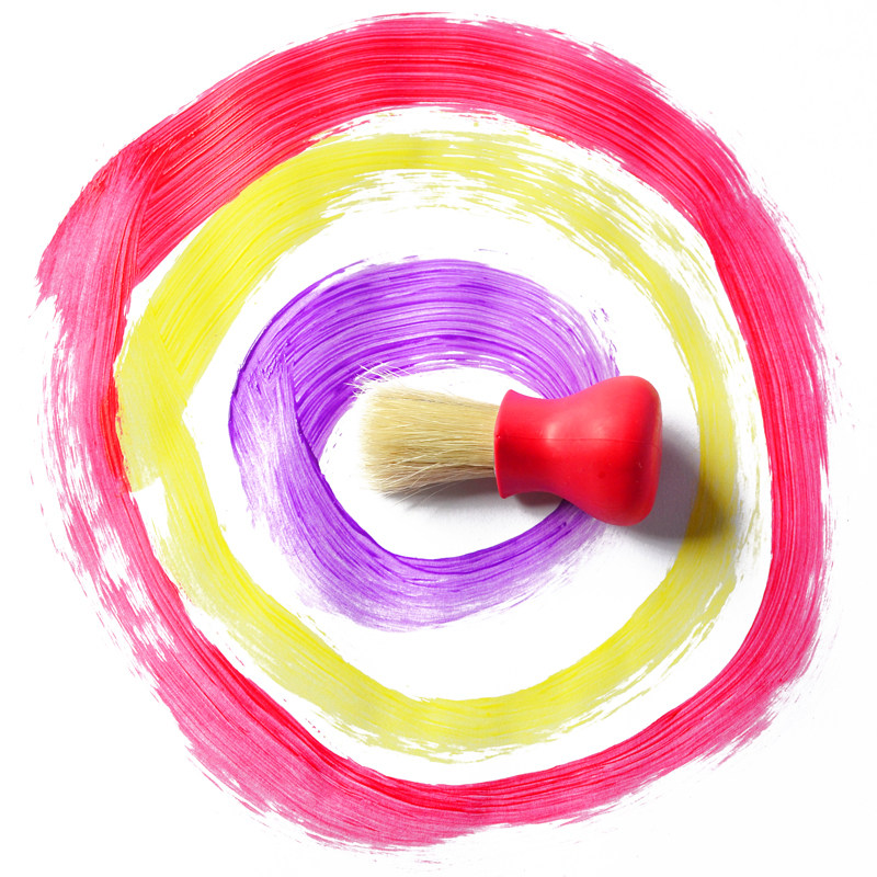 Painting tool set art students with large kindergarten children's watercolor painting brush can be washed thick brush brush