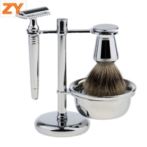 All-metal double-sided blade razor manual old-fashioned razor set razor waterproof and rust-proof decoration