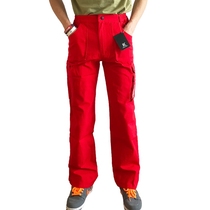 Wear-resistant work pants welding pants loose handling maintenance men's multi-pocket spring work uniform cotton labor pants