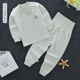 Quần áo cotton màu cho bé Quần eo cao thiết kế quần bụng đặt quần cotton mùa thu quần dài bé trai và bé gái có thể mở đồ lót áo kiểu cho be gái Quần áo lót