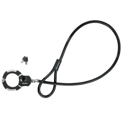 Masterlock Glong locomotive handcuffs lock 8295DPSCC steel cable to consolidate handcuffs