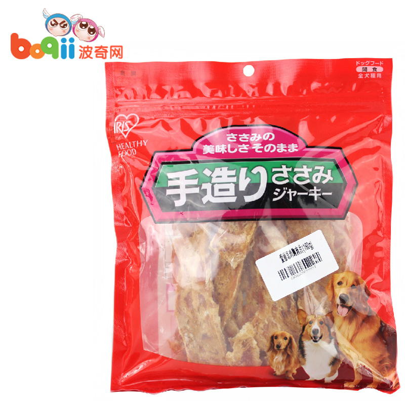 波奇网宠物狗零食爱丽思鸡胸肉片160g狗零食泰迪幼犬磨牙肉干零食