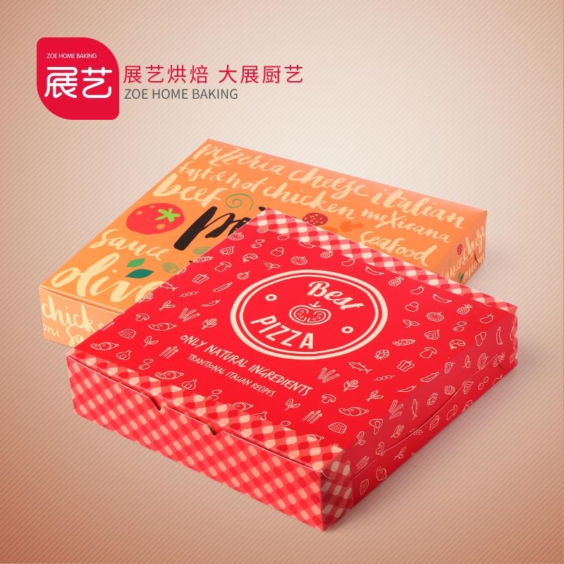 Exhibition Art Pizza Box Pizza Packaging Boxes Pizza Packaging Boxes 6 Inch 8 Inch Baking Packaging Boxes