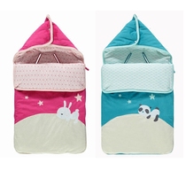 Export French foreign trade baby cotton quilt newborn bag baby envelope trolley sleeping bag convenient and practical