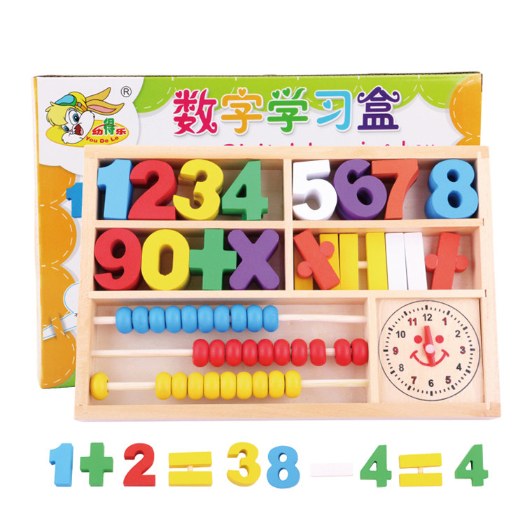Children count the number of bats Number of sticks Primary students First grade Digital Stick Learning Aids Box Arithmetic Stick Plus Subtraction Toys-Taobao
