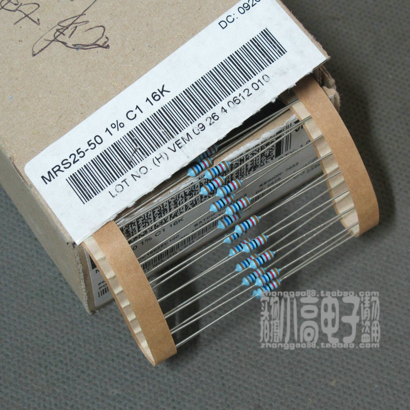 10 price VISHAY-BC MRS25 16K resistance Copper foot metal film MRS25000C1602FC100