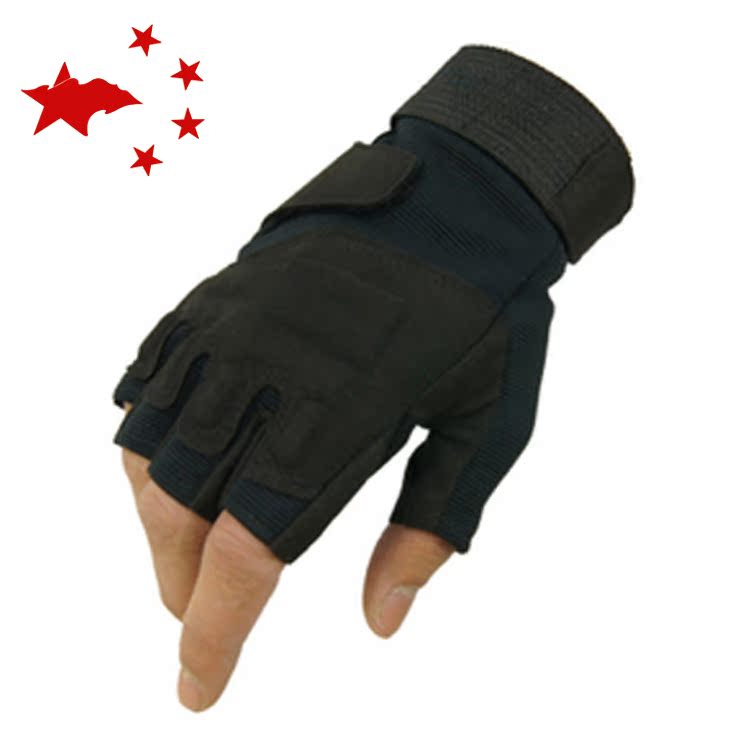 Black Eagle Storm Tactical Gloves I'm Special Soldier Fire Phoenix Combat Gloves Riding Grit Half Finger Gloves