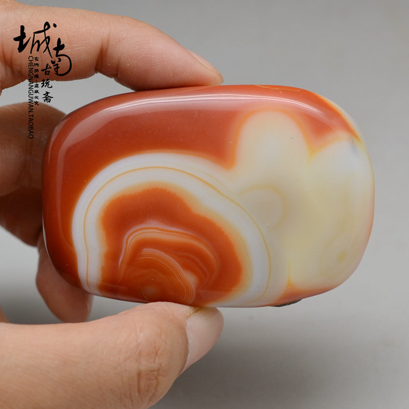 Dream flower Fancy Flowers natural red tangled silk agate with the shape of a piece of sun worship sacrificial town paper handlebar piece of paper