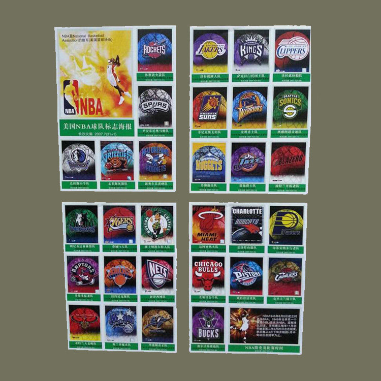 Spark Collection S148 Changsha Matches American NBA Team Logo Poster 31 All 1