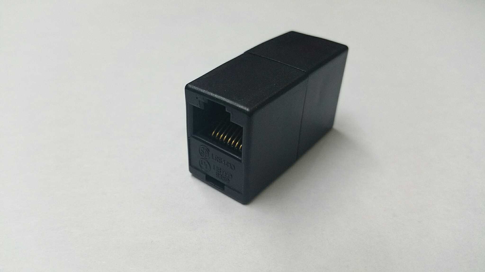 High quality rj45 network cable straight connector R O C monitoring accessories Network cable docking device made in Taiwan, China