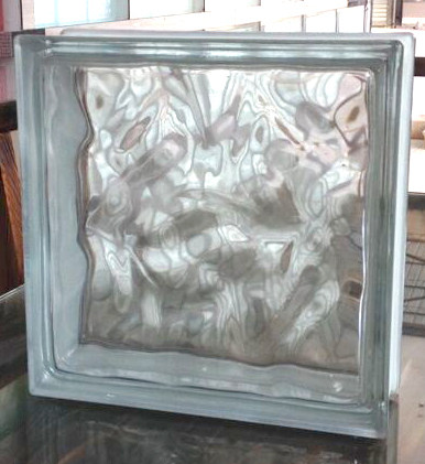 Ultra White Large Brick Indonesia Import Transparent Cloud Mist Hollow Glass Brick Xuanguan Partition Background Wall Square Light Transmission