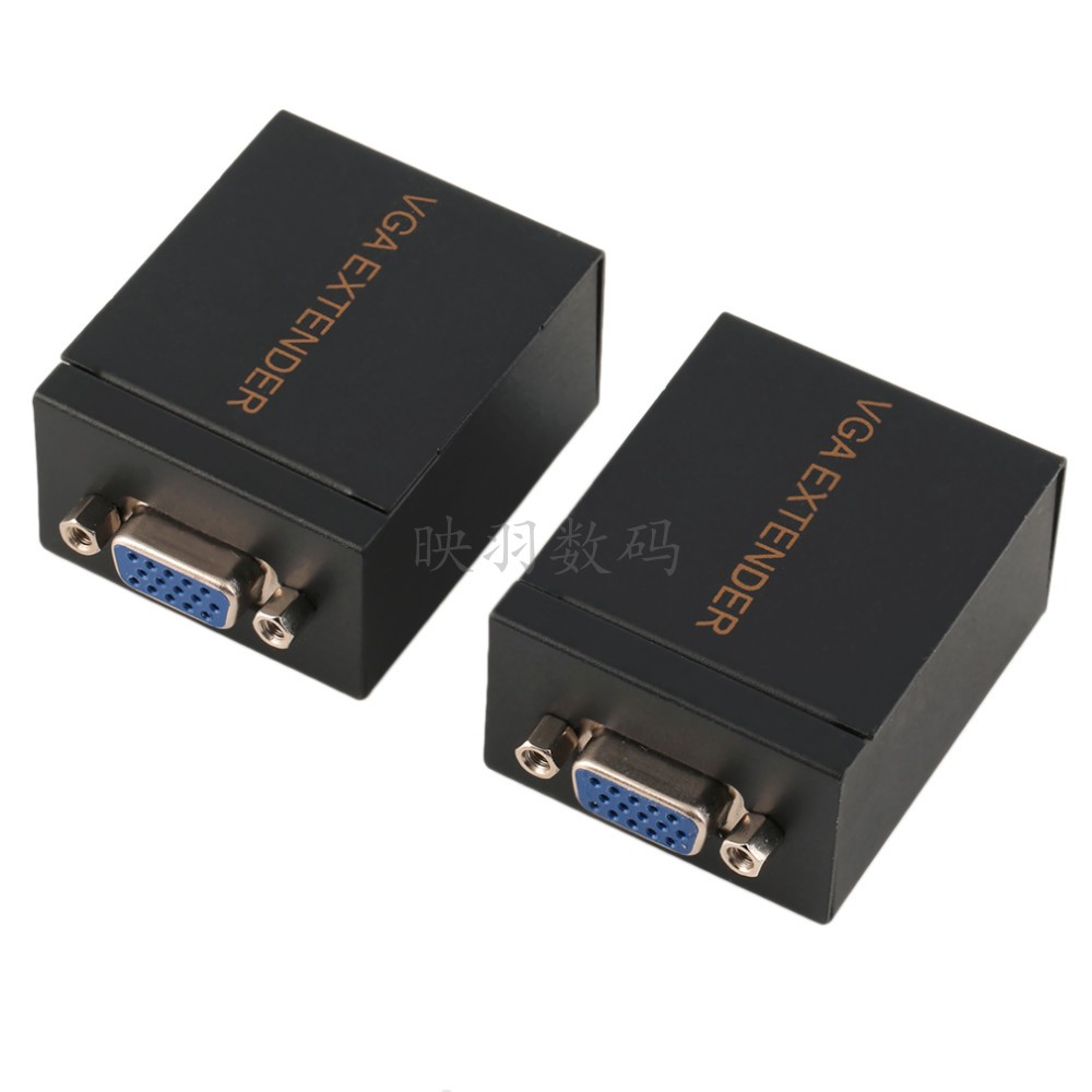 VGA Network Signal Extender Sender RJ45 CAT5e 6 Receiver 60M
