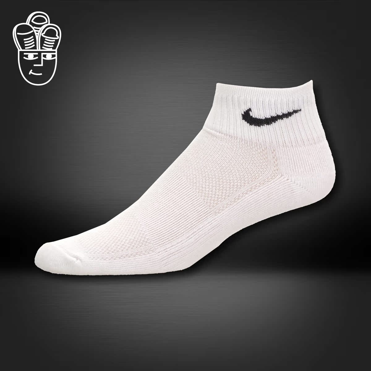 Nike Performance 耐克女子运动短袜 纯棉吸汗运动袜 篮球袜