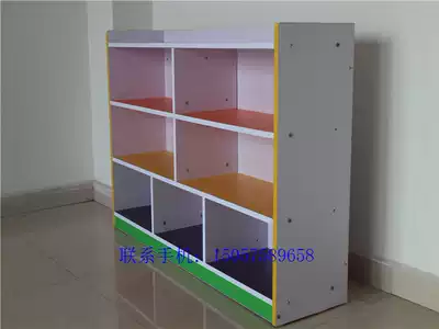 Kindergarten toy cabinet Children's toy storage shelf cabinet storage cabinet School bag finishing cabinet children's bookcase 8026