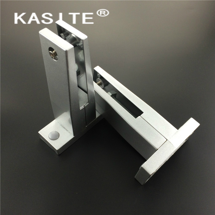 Public toilet powder room partition hardware accessories thickened aluminum alloy support foot bracket base