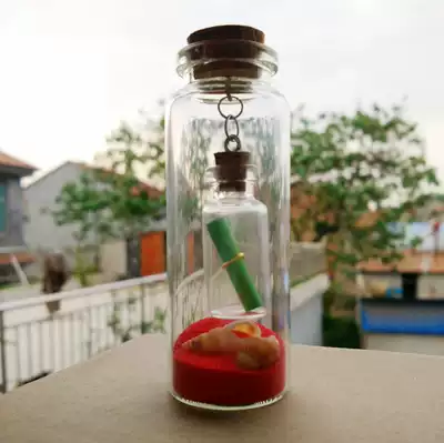 Retro bottle wishing bottle creative Mini small glass bottle wishing drifting bottle gift bottle cork glass bottle