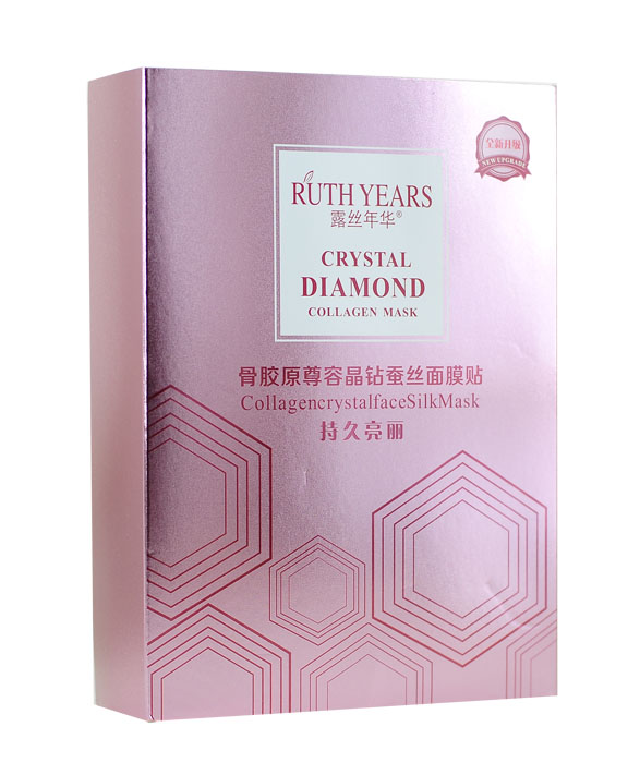 露丝年华骨胶原尊荣晶钻蚕丝面膜贴持久亮丽10片亮肤滋润保湿面膜