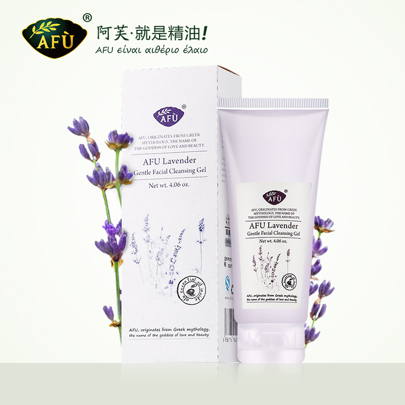 AFU阿芙薰衣草柔润净颜洁面啫喱115g 清洁毛孔 控油洗面奶 女补水