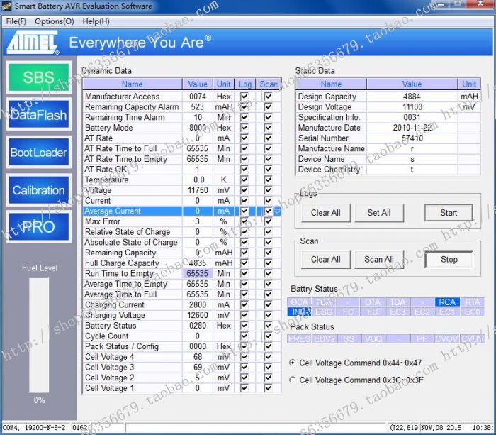 ATMEGA406 Communication Tools for the ATMEGA406 Communication