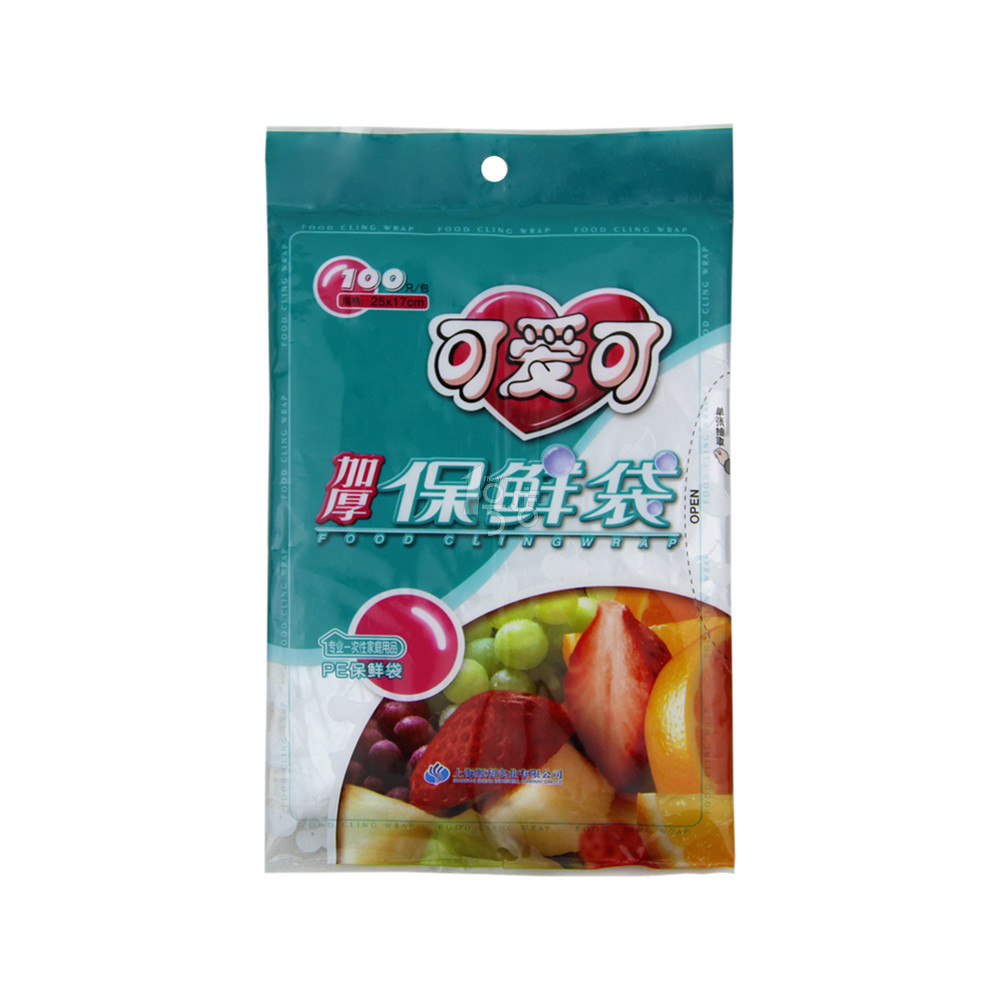 可爱可加厚保鲜袋25*17*100只 一号店