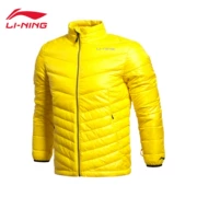 Li Ning ngắn xuống áo khoác nam tập luyện gió và độ ẩm để giữ ấm 90% vịt trắng xuống đồ thể thao