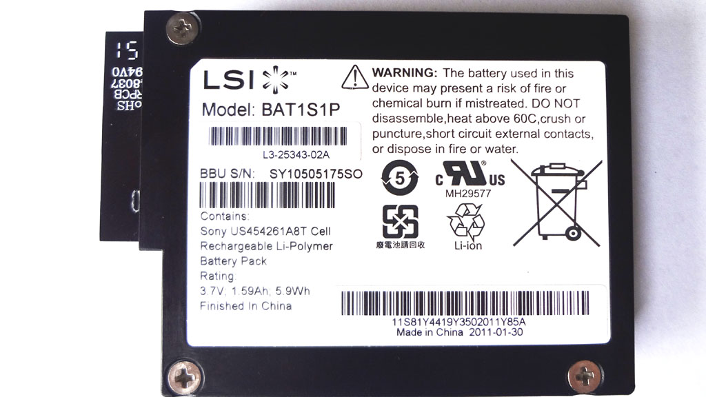 The original IBM M5015 M5014 battery 81Y4419 81Y4451 color new