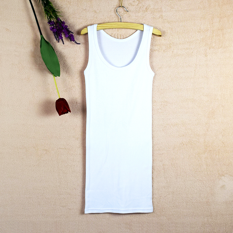 Mid-Length Slip Dress Camisole Dress for Women, Spring Inner Wear Sleeveless Dress, A-Line Petticoat Dress, Little Black Dress, White