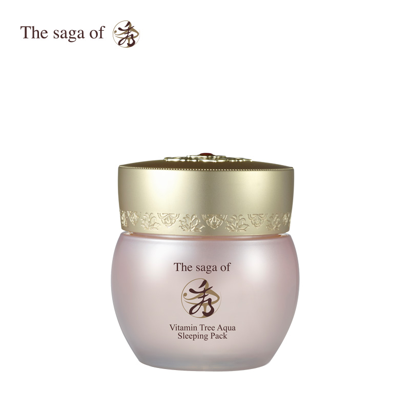 韩国LG正品直邮 诗佳秀沙棘补水睡眠面膜 120ml 收缩毛孔深层清洁