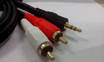 Audio cable Akihabara 3 5 turn double Lotus audio cable power amplifier audio equipment special