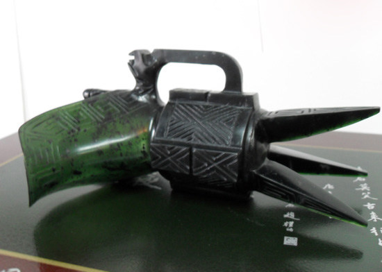 Gansu specialty Qilian jade wine spring jade mandarin duck jade juju cup jiuquan luminous cup wine utensils antique cup special price